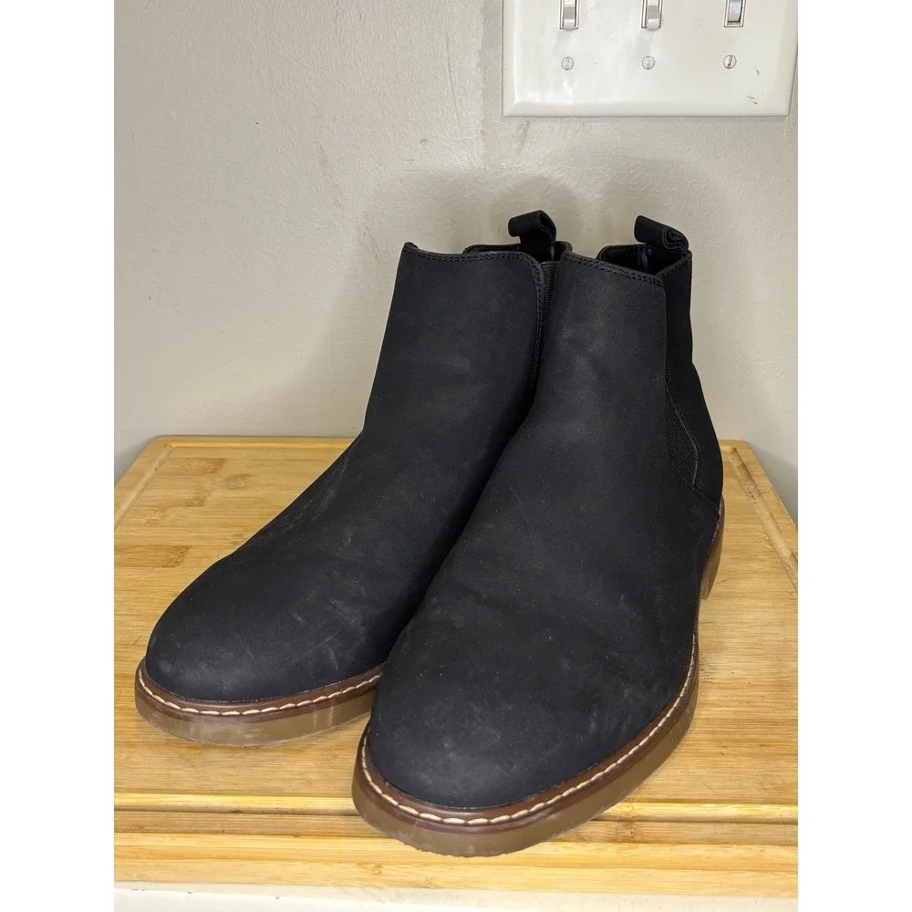 Sonoma Goods For Life Carson Mens Black Chelsea Boots Ortholite Eco Size 11 MED